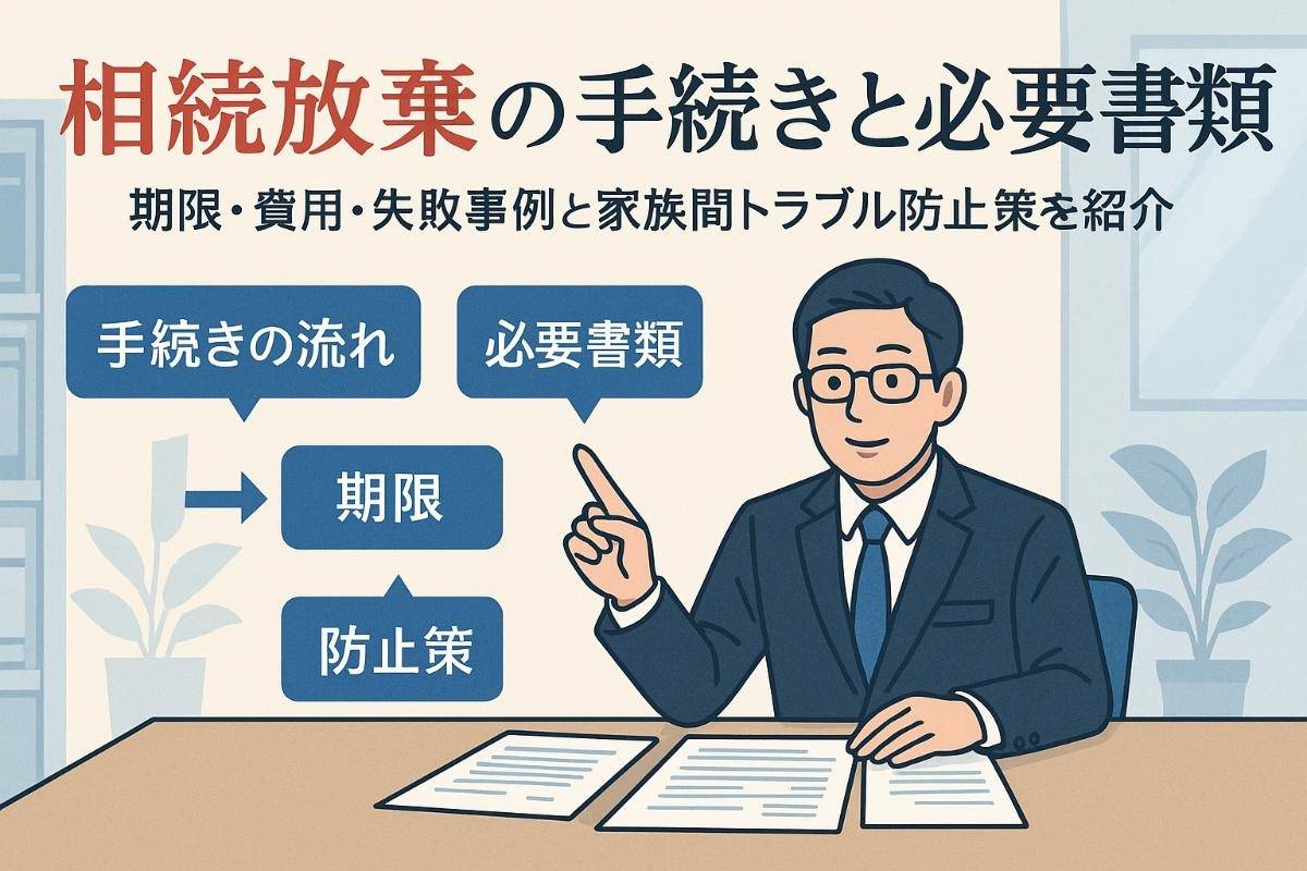 相続放棄の手続きと必要書類を解説｜期限・費用・失敗事例と家族間トラブル防止策