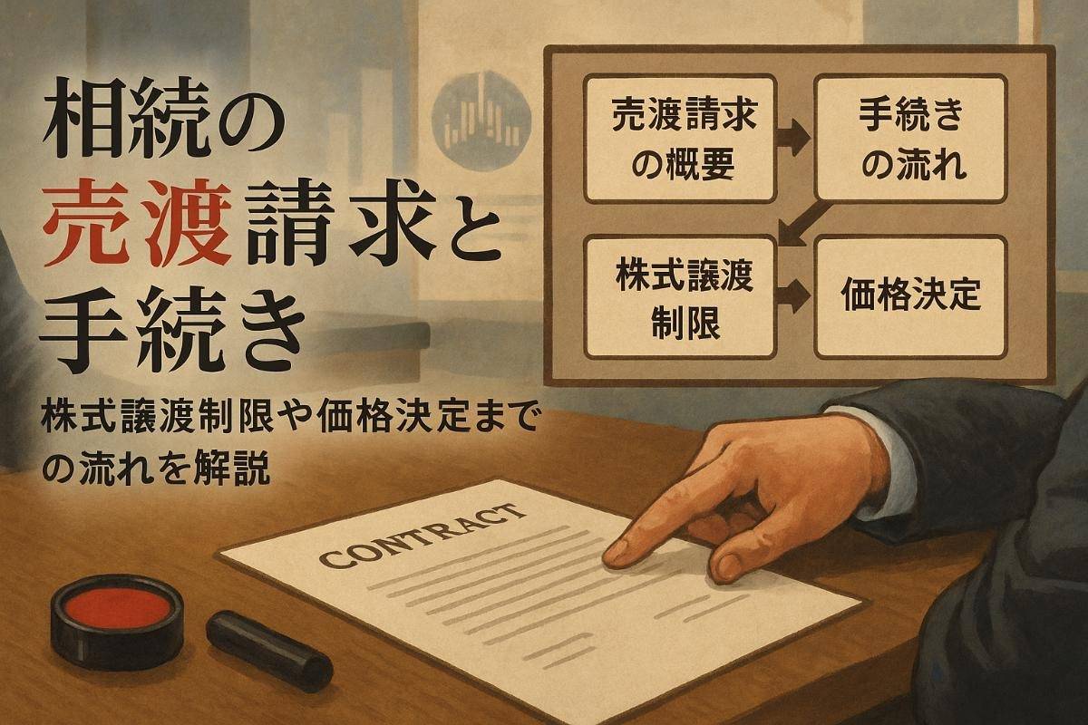 相続における売渡請求の基本から手続きと注意点まで徹底解説｜株式譲渡制限や価格決定の流れも網羅