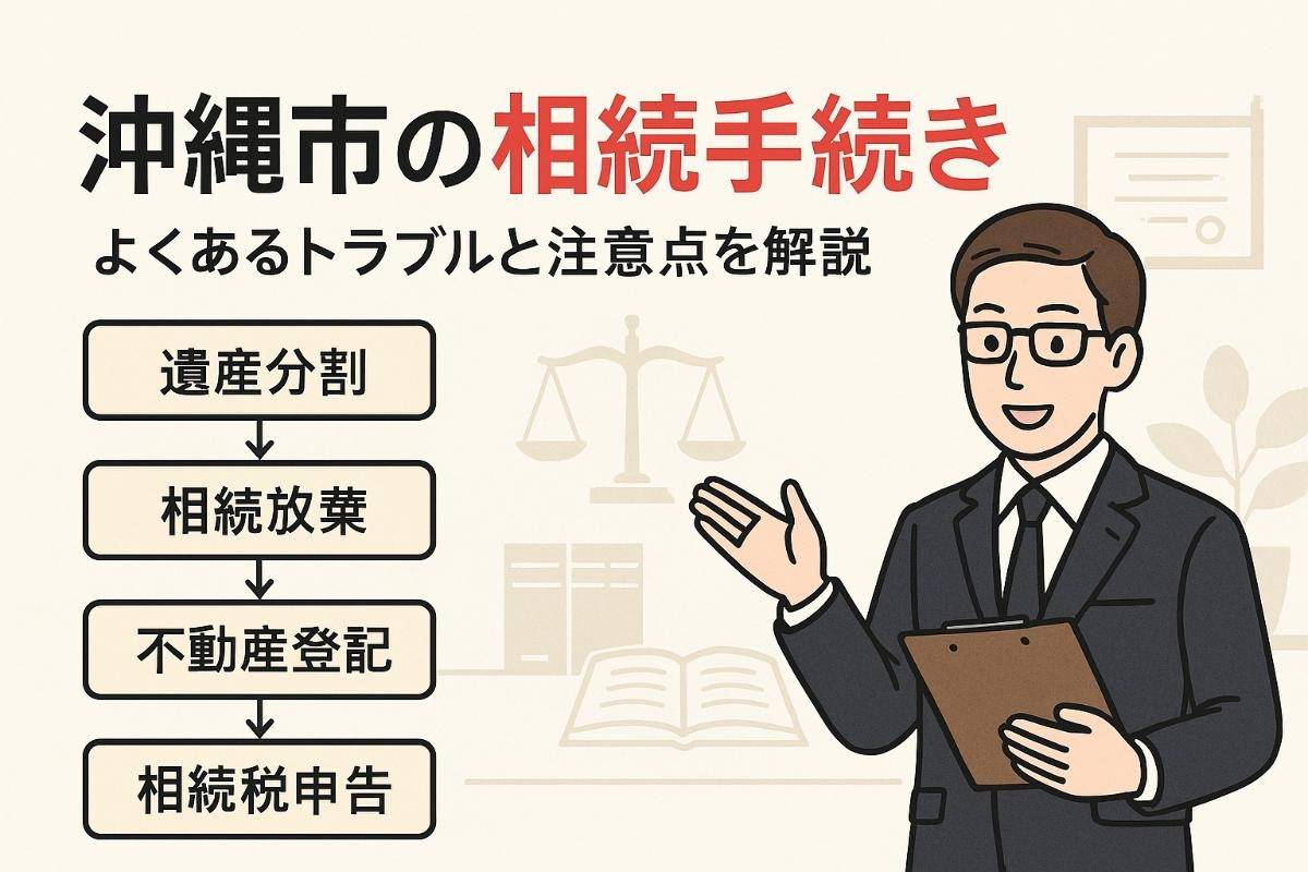 沖縄市で行う相続手続きとよくあるトラブルを解説！
