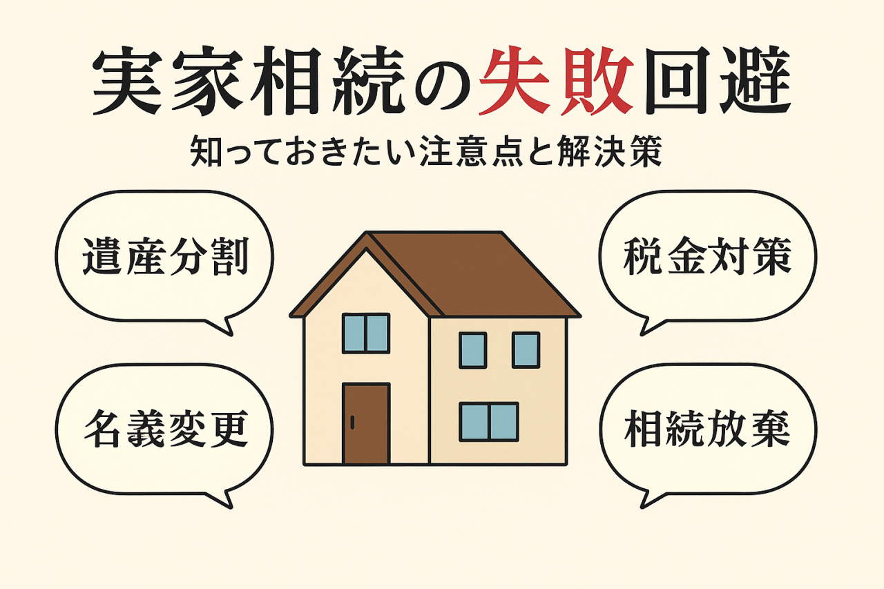 やってはいけない実家の相続で起きる失敗例と回避ポイント徹底解説