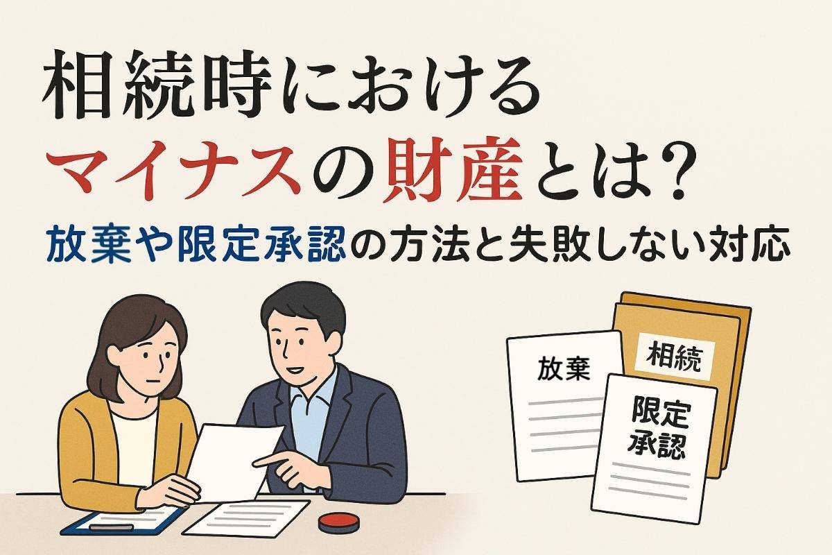 相続時におけるマイナスの財産とは？放棄や限定承認の方法と失敗しない対応策