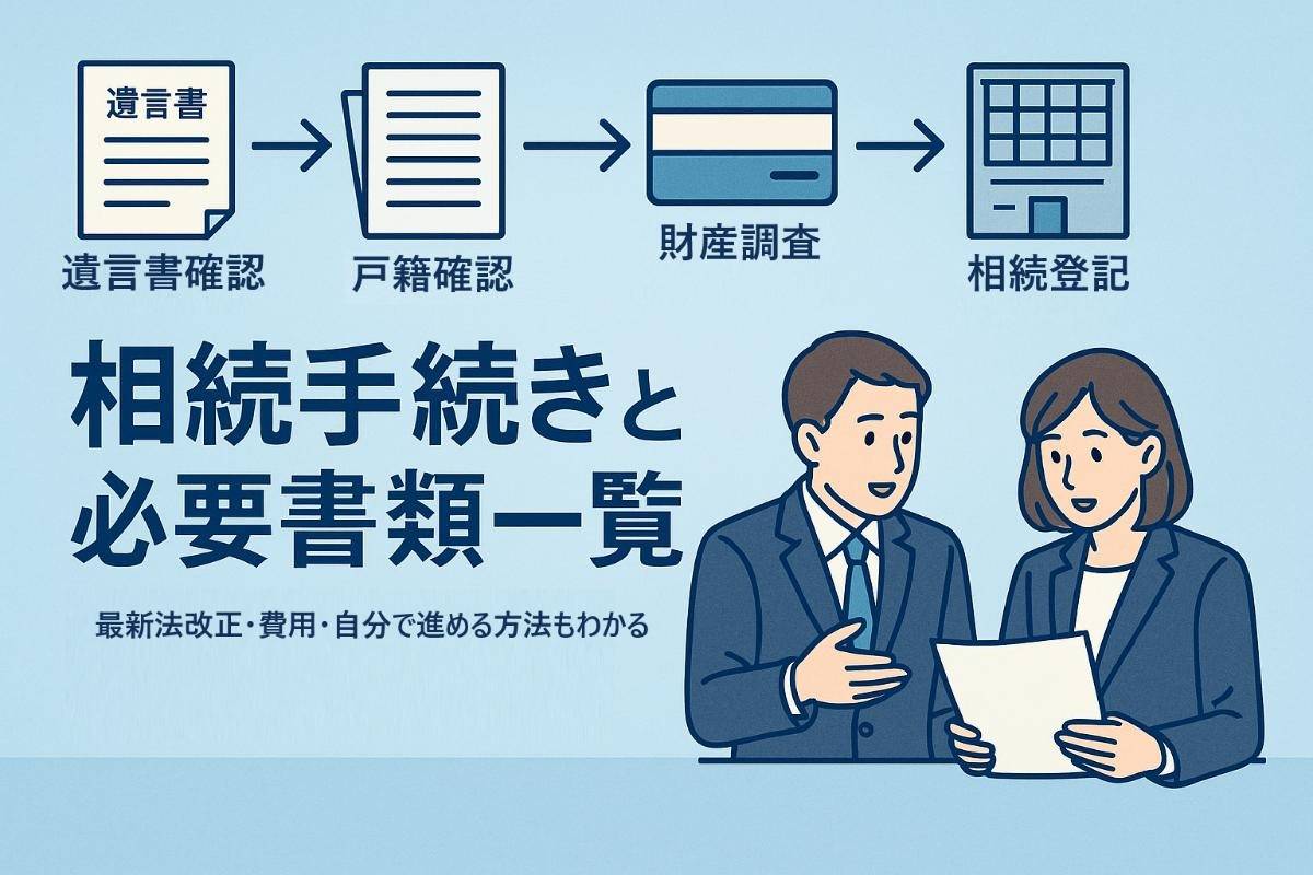 相続手続きの全体像と必要書類一覧を解説｜最新法改正・費用・自分で進める方法もわかる