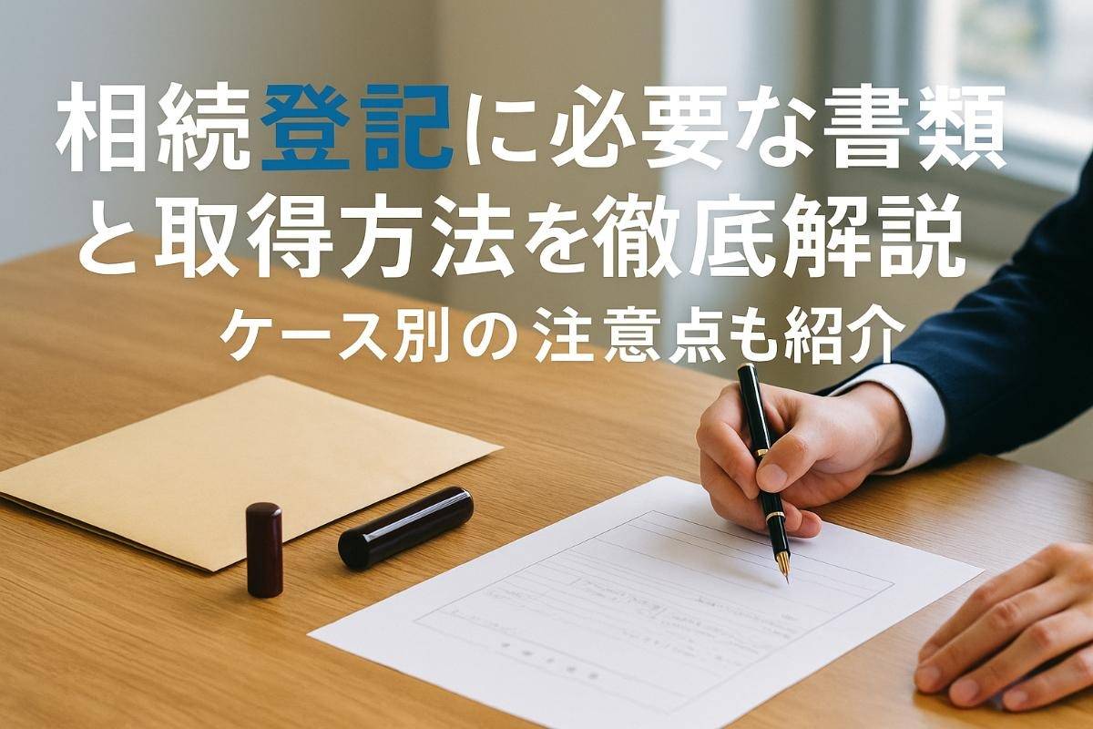 相続登記に必要な書類と取得方法を徹底解説｜ケース別の注意点も紹介