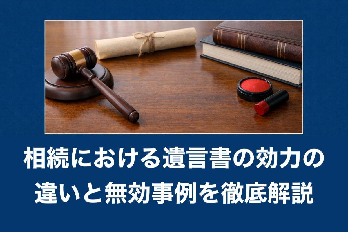 相続における遺言書の効力の違いと無効事例を徹底解説