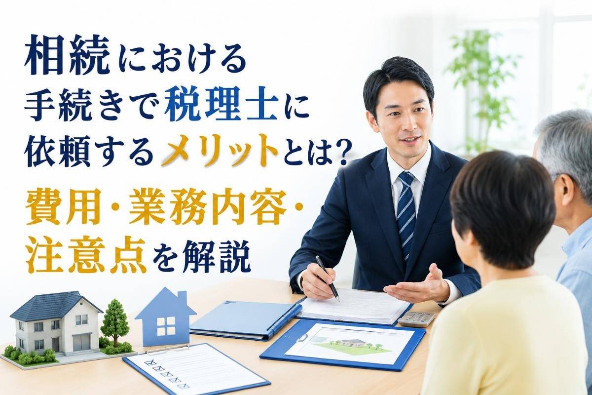 相続における手続きで税理士に依頼するメリットとは？費用・業務内容・注意点を解説