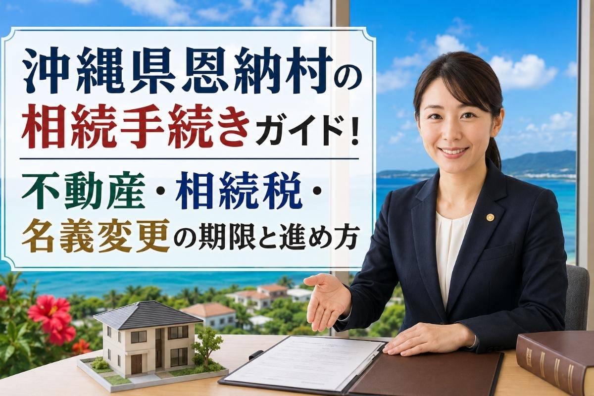 沖縄県恩納村の相続手続きガイド！不動産・相続税・名義変更の期限と進め方