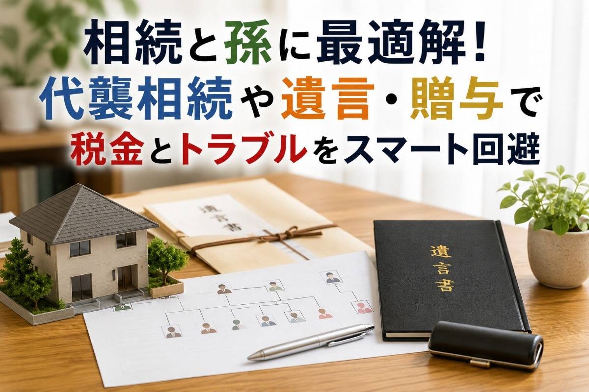相続と孫に最適解！代襲相続や遺言・贈与で税金とトラブルをスマート回避